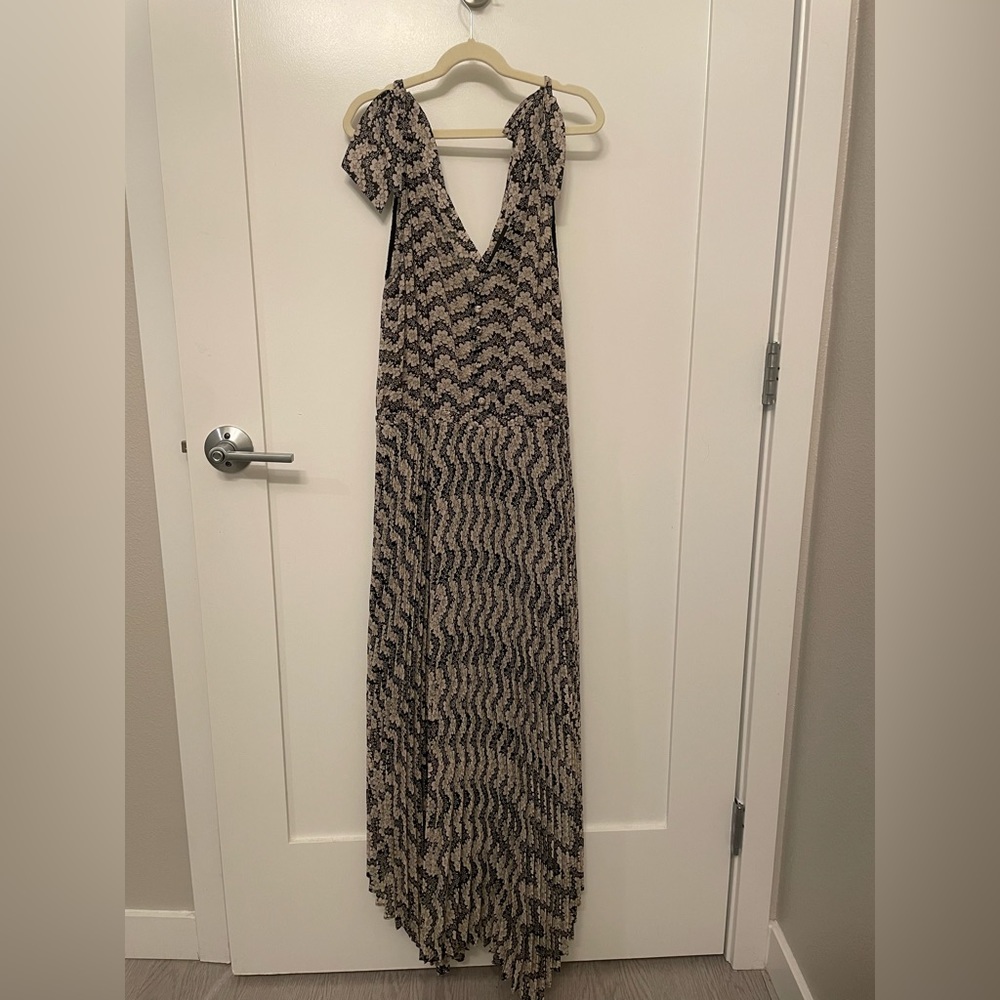 The Kooples Floral Dress Black and White, Size XS